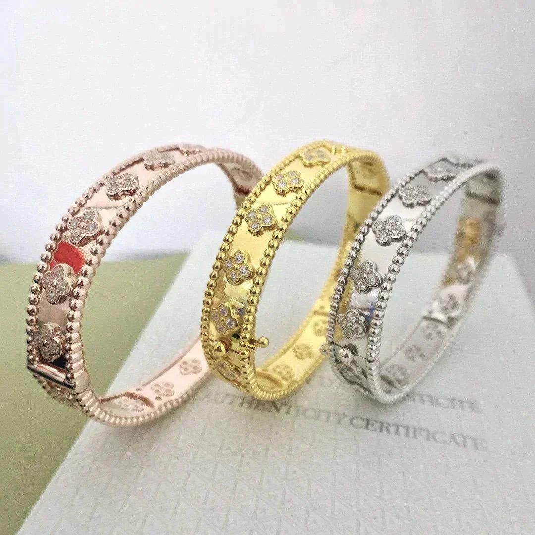 [Okajuri Jewelry]CLOVER BRACELET 8MM DIAMONDS