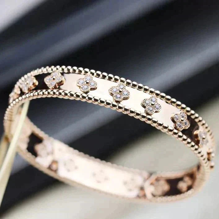 [Okajuri Jewelry]CLOVER BRACELET 8MM DIAMONDS