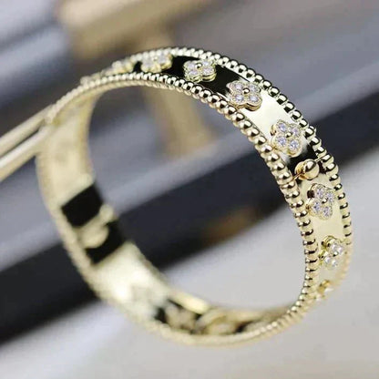 [Okajuri Jewelry]CLOVER BRACELET 8MM DIAMONDS