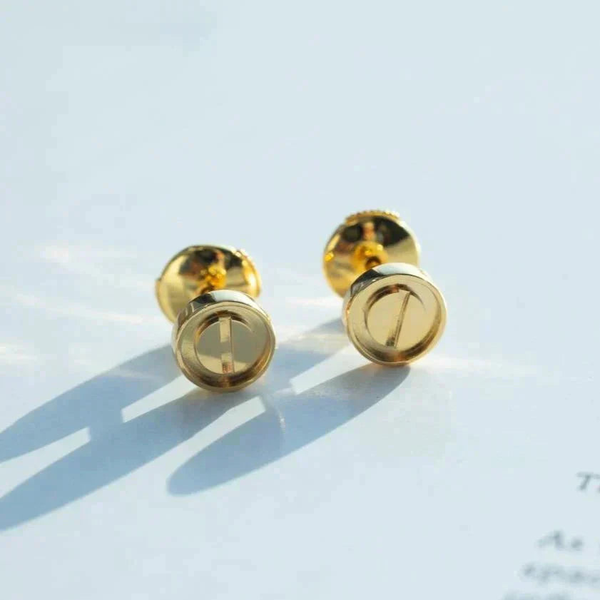 [Okajuri Jewelry]LOVE EARRINGS GOLD 10MM