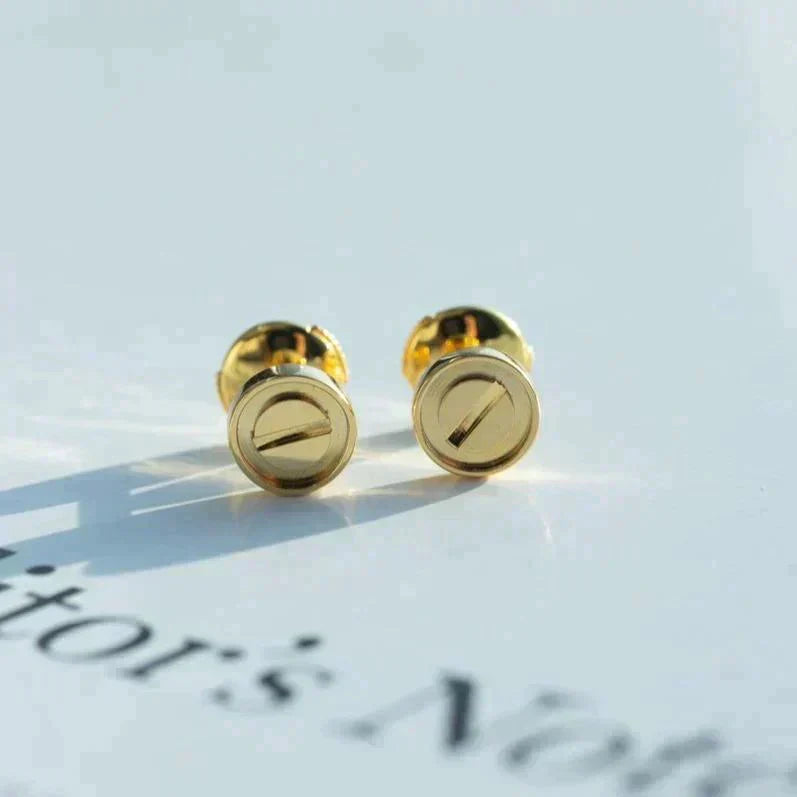 [Okajuri Jewelry]LOVE EARRINGS GOLD 10MM