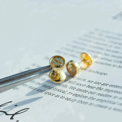 [Okajuri Jewelry]LOVE EARRINGS GOLD 10MM