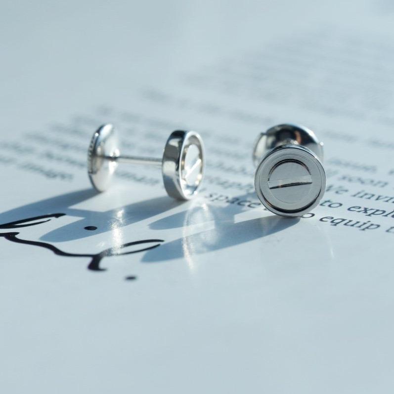 [Okajuri Jewelry]LOVE EARRINGS SILVER 10MM