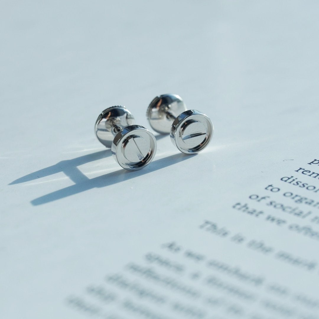 [Okajuri Jewelry]LOVE EARRINGS SILVER 10MM
