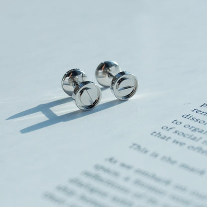 [Okajuri Jewelry]LOVE EARRINGS SILVER 10MM