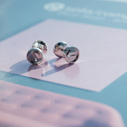 [Okajuri Jewelry]LOVE EARRINGS SILVER 10MM