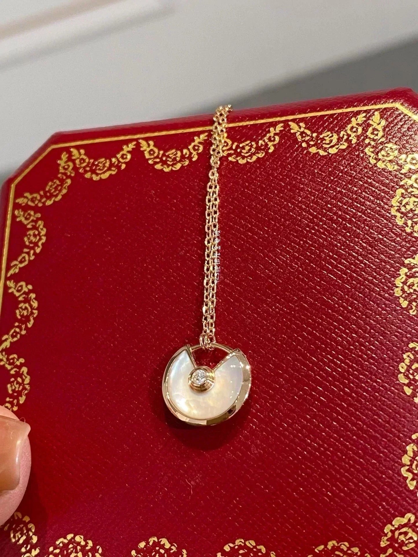 [Okajuri Jewelry]AMULETTE ROSE GOLD MOP NECKLACE