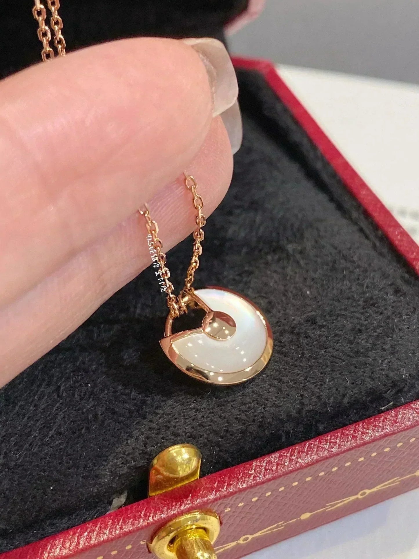 [Okajuri Jewelry]AMULETTE ROSE GOLD MOP NECKLACE