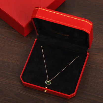 [Okajuri Jewelry]AMULETTE GOLD MALACHITE NECKLACE