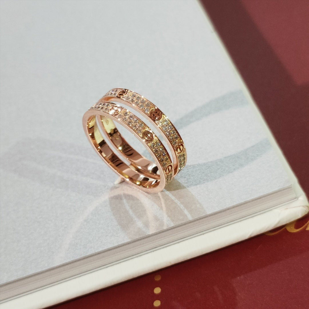 [Okajuri Jewelry]LOVE RING 2.65MM DIAMOND