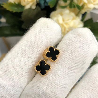 [Okajuri Jewelry]CLOVER MINI GOLD EARRINGS