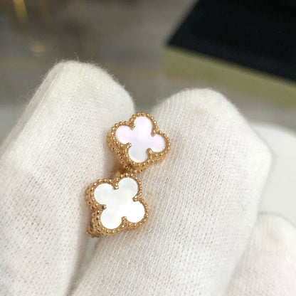 [Okajuri Jewelry]CLOVER MINI GOLD EARRINGS