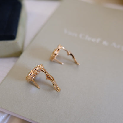 [Okajuri Jewelry]LUCKY PINK GOLD WHITE MOP EARRINGS