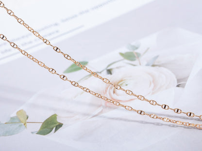 [Okajuri Jewelry]ECHAPPEE NECKLACE PINK GOLD