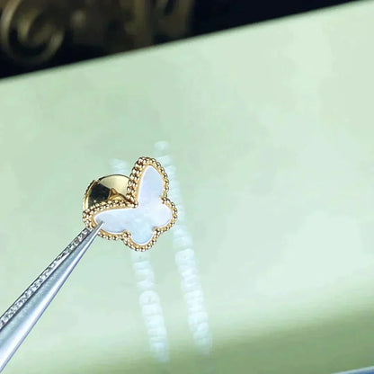 [Okajuri Jewelry]SWEET BUTTERFLY MOP EARSTUDS