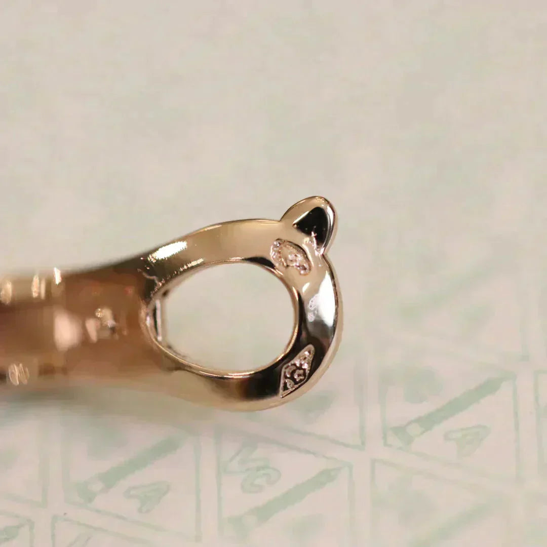 [Okajuri Jewelry]CLOVER MEDIUM 1 MOTIFS FUll DIAMOND EARRINGS