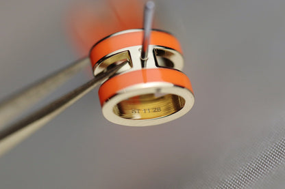 [Okajuri Jewelry]MINI POP H EARRINGS ORANGE