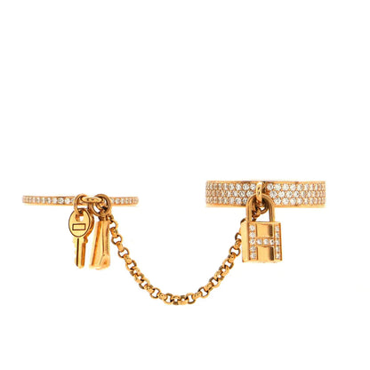 [Okajuri Jewelry]HM KELLY CLOCHETTE DOUBLE RING IN  WITH DIAMONDS