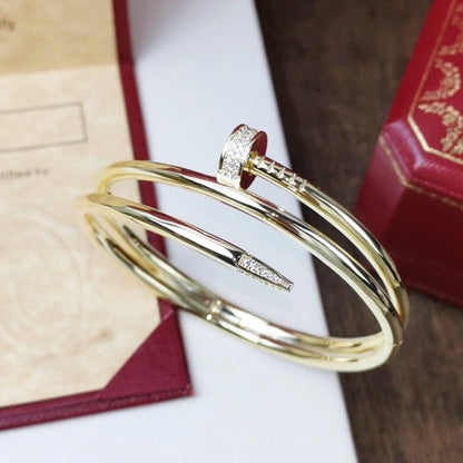 [Okajuri Jewelry]JUSTE BRACELET 3.5MM DOUBLE ROW DIAMOND