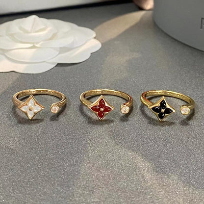 [Okajuri Jewelry]STAR 1 DIAMOND OPEN RING