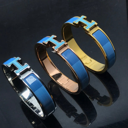 [Okajuri Jewelry]H BRACELET BLUE RAINBOW CERAMIC