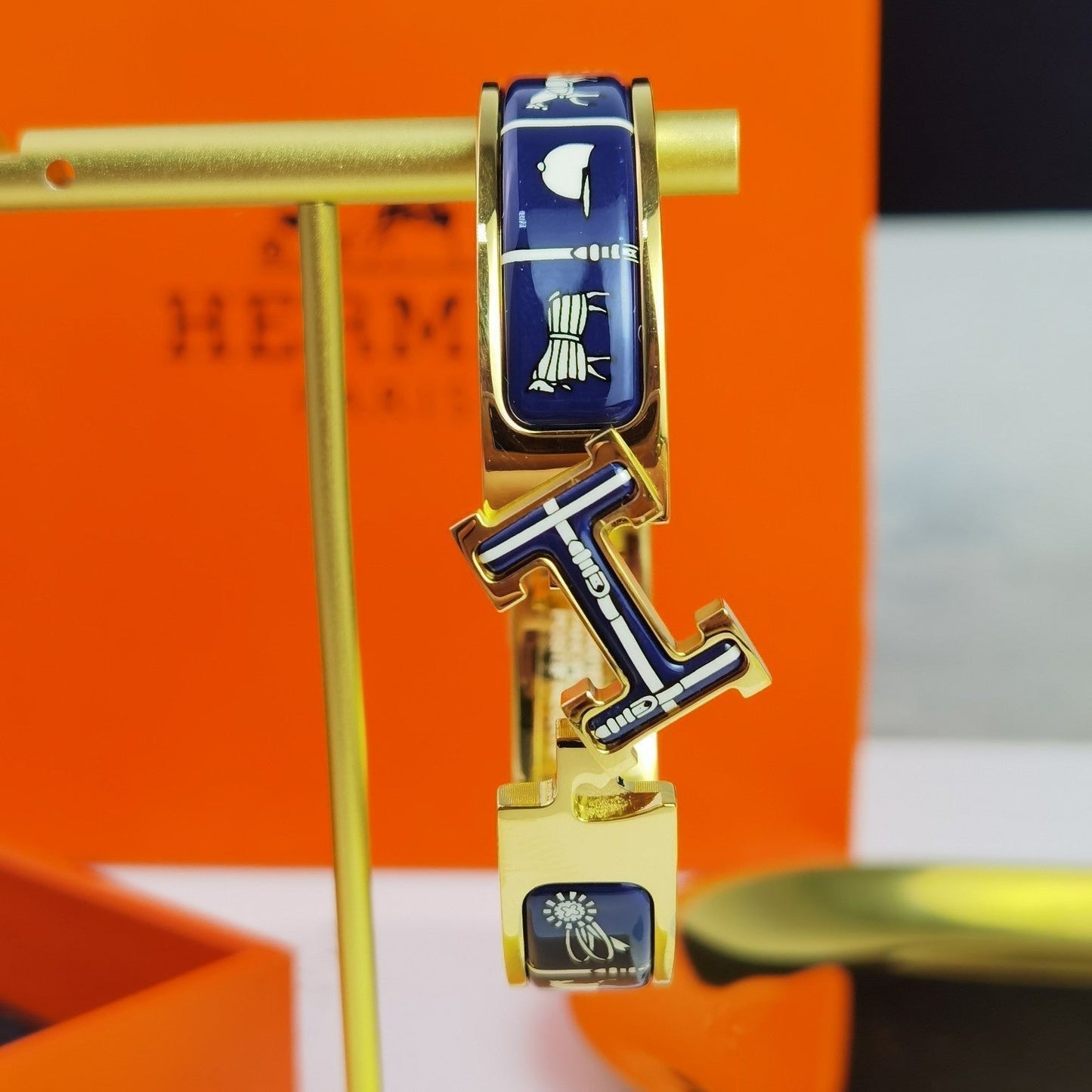 [Okajuri Jewelry]H COUVERTURES DARK BLUE BRACELET