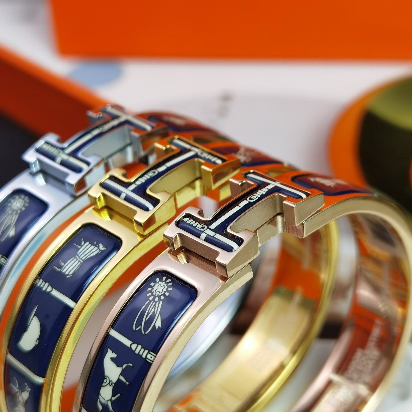 [Okajuri Jewelry]H COUVERTURES DARK BLUE BRACELET