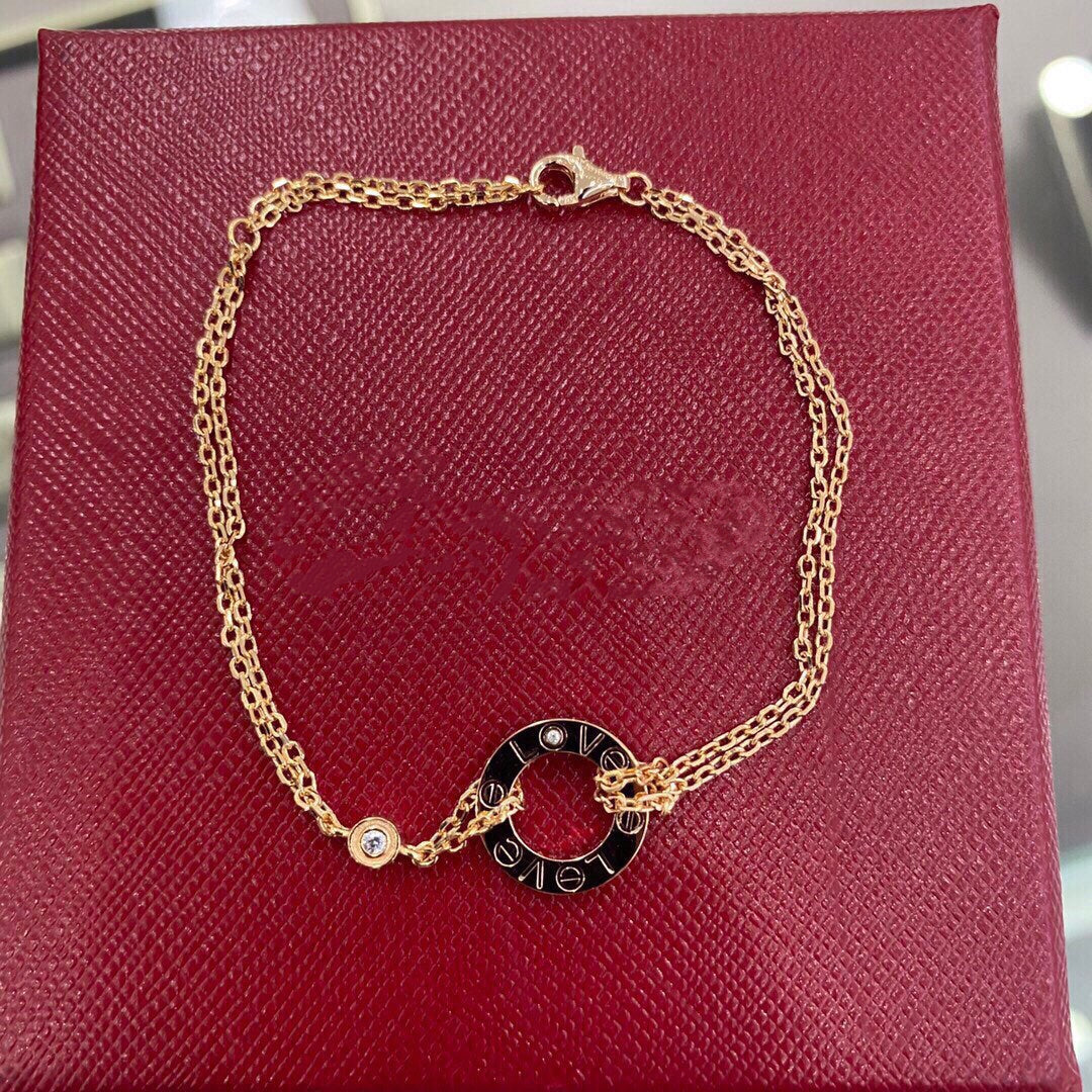 [Okajuri Jewelry] LOVE BRACELET 2 DIAMOND