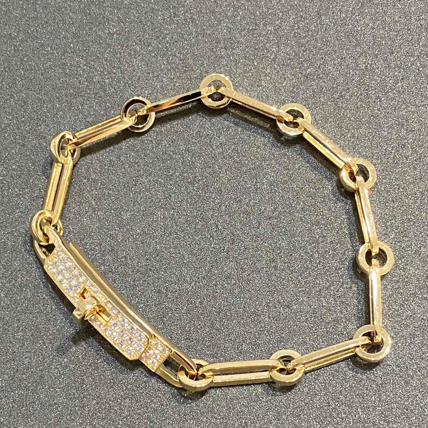 [Okajuri Jewelry]CHAINE BRACELET SMALL MODEL DIAMOND