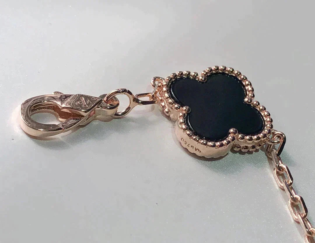 [Okajuri Jewelry]CLOVER 5 MOTIFS MULTICOLOR  BRACELET