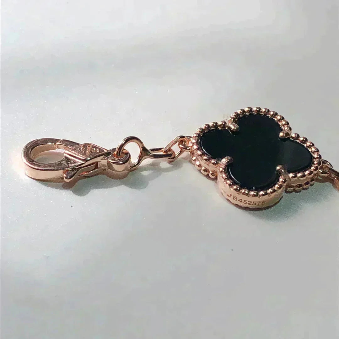 [Okajuri Jewelry]CLOVER 5 MOTIFS MULTICOLOR  BRACELET