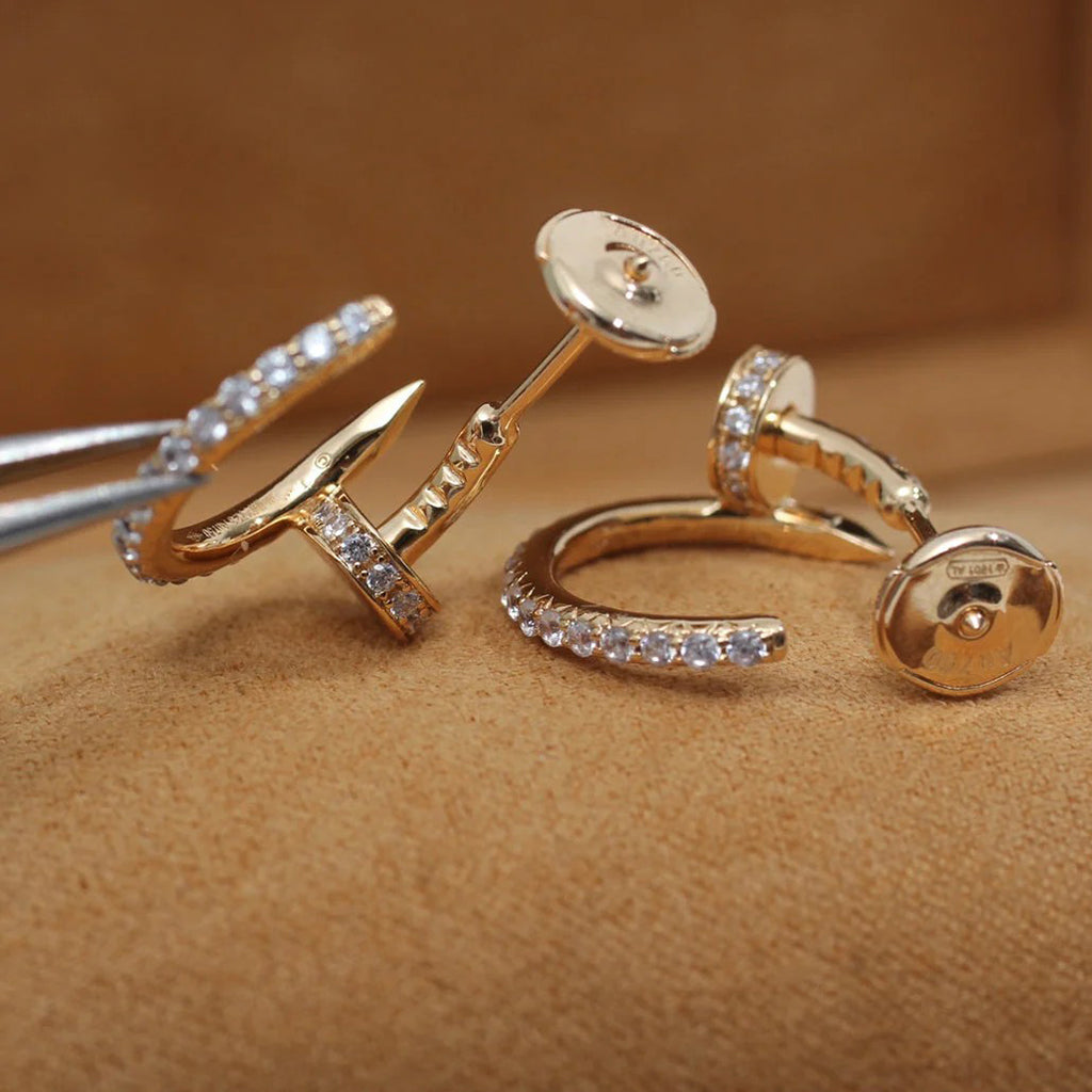 [Okajuri Jewelry] JUSTE FULL DIAMOND SMALL EARRINGS