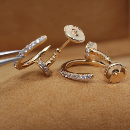 [Okajuri Jewelry] JUSTE FULL DIAMOND SMALL EARRINGS