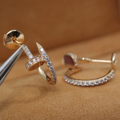 [Okajuri Jewelry] JUSTE FULL DIAMOND SMALL EARRINGS