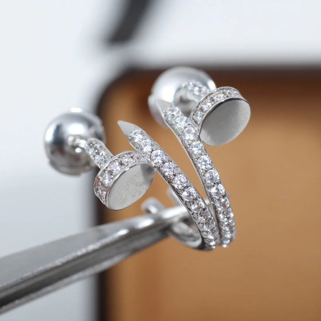 [Okajuri Jewelry] JUSTE FULL DIAMOND SMALL EARRINGS