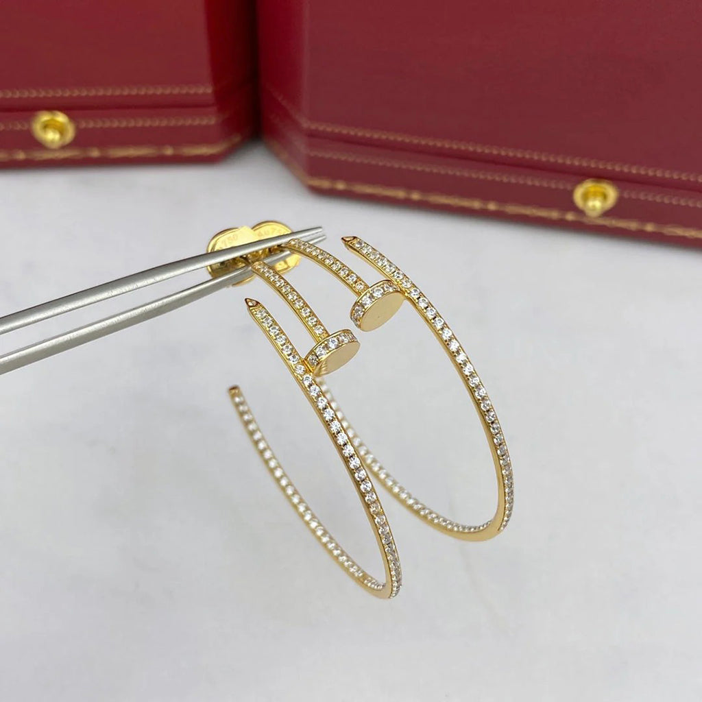 [Okajuri Jewelry] JUSTE FULL DIAMOND LARGE EARRINGS