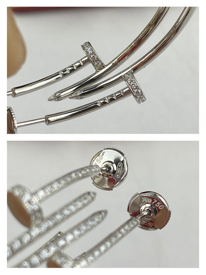 [Okajuri Jewelry]JUSTE EARRINGS FULL DIAMONDS 1.8MM