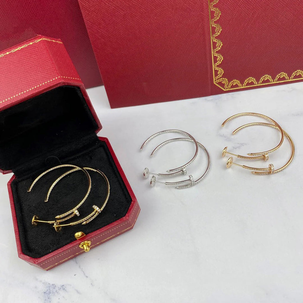 [Okajuri Jewelry] JUSTE FULL DIAMOND LARGE EARRINGS