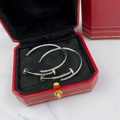 [Okajuri Jewelry]JUSTE EARRINGS FULL DIAMONDS 1.8MM