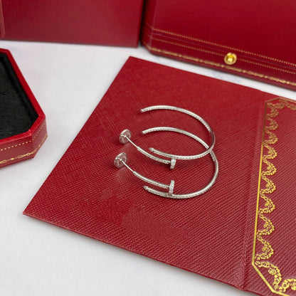 [Okajuri Jewelry]JUSTE EARRINGS FULL DIAMONDS 1.8MM