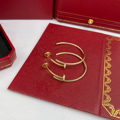 [Okajuri Jewelry]JUSTE EARRINGS FULL DIAMONDS 1.8MM