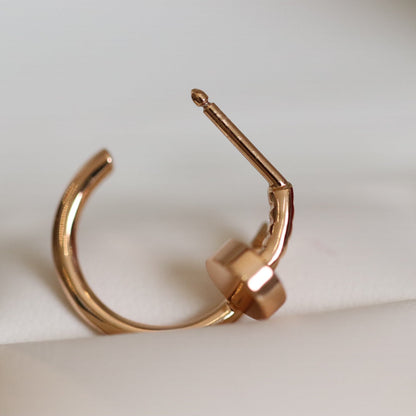 [Okajuri Jewelry]JUSTE EARRINGS PINK GOLD