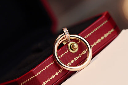 [Okajuri Jewelry]JUSTE RING 2.65MM PINK GOLD DIAMOND