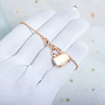 [Okajuri Jewelry]AMULETTE PEDANT ROSE GOLD NECKLACE