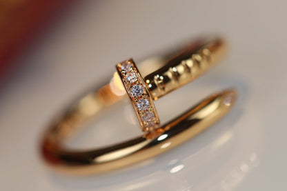 [Okajuri Jewelry]JUSTE RING 2.65MM GOLD DIAMOND