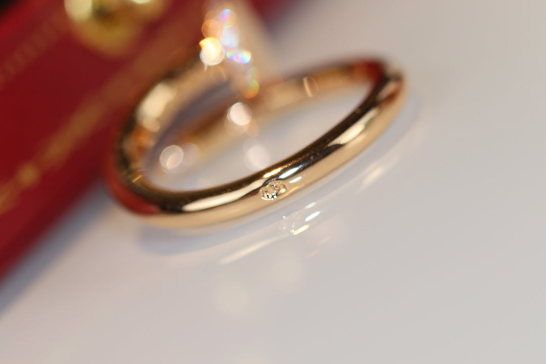 [Okajuri Jewelry]JUSTE RING 2.65MM GOLD DIAMOND