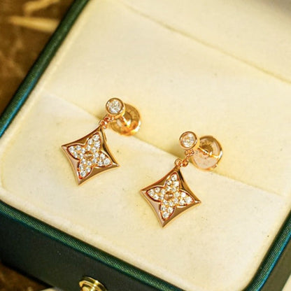 [Okajuri Jewelry]STAR DIAMONDS EARRINGS GOLD