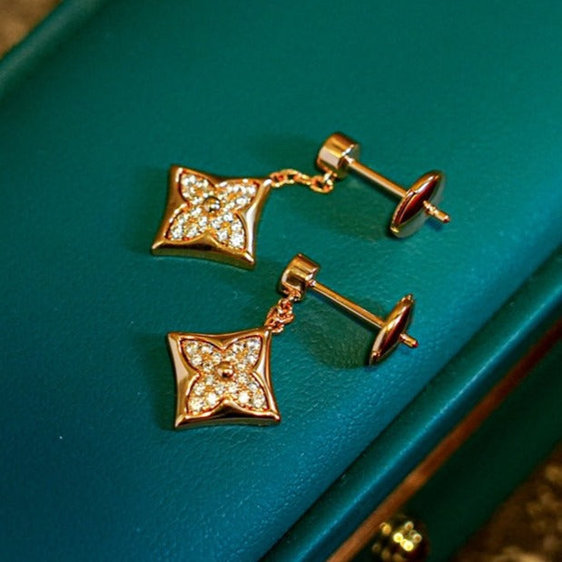 [Okajuri Jewelry]STAR DIAMONDS EARRINGS GOLD
