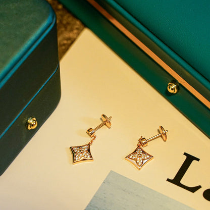 [Okajuri Jewelry]STAR DIAMONDS EARRINGS GOLD