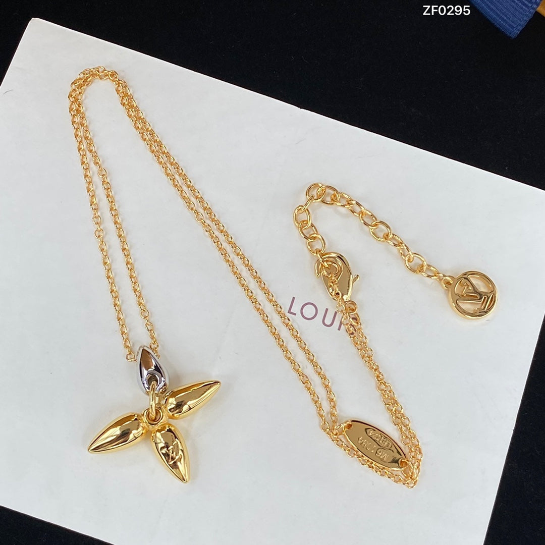 [Okajuri Jewelry]LOUISETTE PEDANT GOLD NECKLACE
